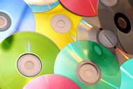 彩色的CD图片
