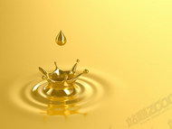 金色的水滴图片