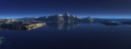 南极洲山水夜景图片