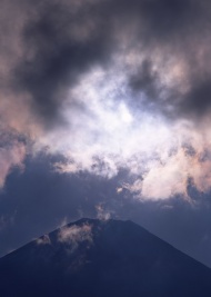 富士山蓝天图片