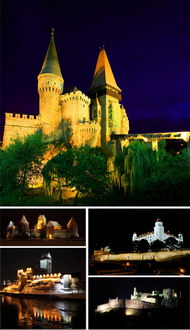 城堡的夜晚图片