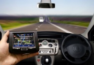 汽车内部GPS导航图片