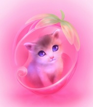 粉色小猫图片