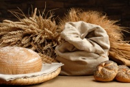 小麦面包美食图片