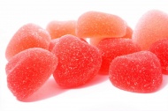 红色心型软糖美食图片