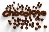 巧克力英文字母美食图片