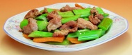 芹菜炒肉图片