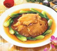 青菜炒平菇图片