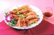 清煮虾菇图片