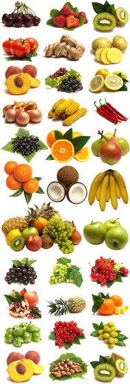 各种各样的水果和蔬菜图片