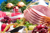 圣诞节美味食物及餐具图片