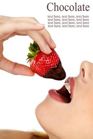 草莓和巧克力02图片