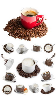 咖啡与咖啡豆图片2