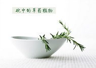 碗中的草药植物图片