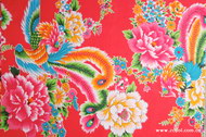 凤凰牡丹中式布料背景图片