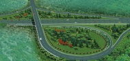 高速路绿化效果图