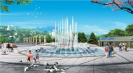 广场中心喷泉