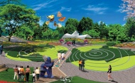 广场园林绿化效果图