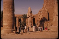 埃及法老雕像古建筑