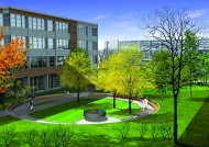 大学校园效果图建筑设计图片