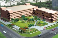 办公楼绿化效果图建筑设计图片