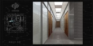 福彩办公室通道空间效果建筑设计图片