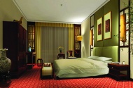 酒店卧室床建筑设计图片