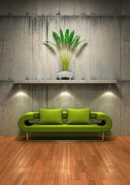 沙发背景效果建筑设计图片