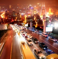 繁华都市夜景图片