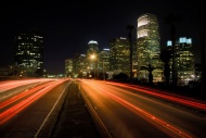 公路都市夜景图片
