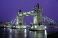伦敦大桥夜景图片
