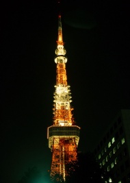 东京铁塔夜景图片