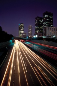 美国城市公路夜景图片