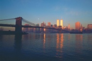 纽约大桥夜景图片
