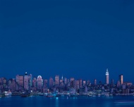 纽约港口夜景图片