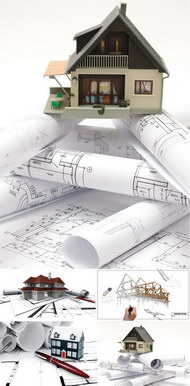 房子模型手绘图图片