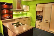 时尚绿色调子厨房图片