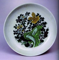 中国彩绘瓷盘图片