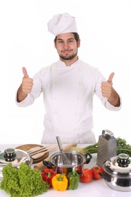 外国男料理师图片