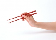 女性拿筷子手势图片