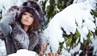 欧美模特冬季街拍图片