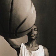 黑白篮球运动图片