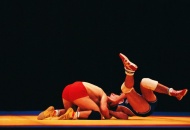 摔跤运动图片