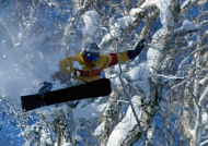 单板激情滑雪图片