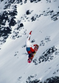 单板极限滑雪图片