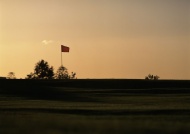 夕阳高尔夫球场图片
