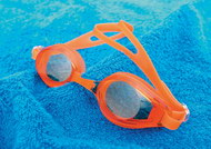 夏日橙色泳镜图片