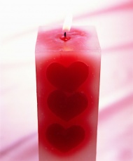方型红色蜡烛图片