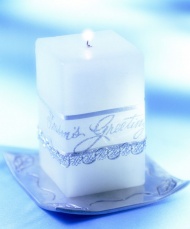 白色方型蜡烛图片