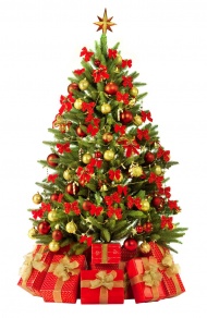 装饰漂亮圣诞树图片